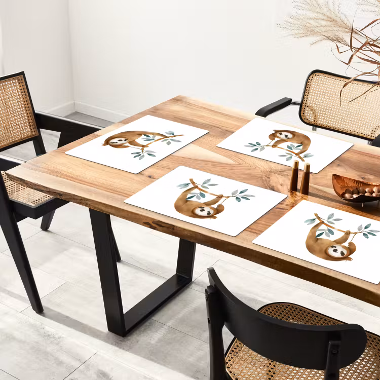 Sets de table - Paresseux - Animal - Animaux de la jungle — 4