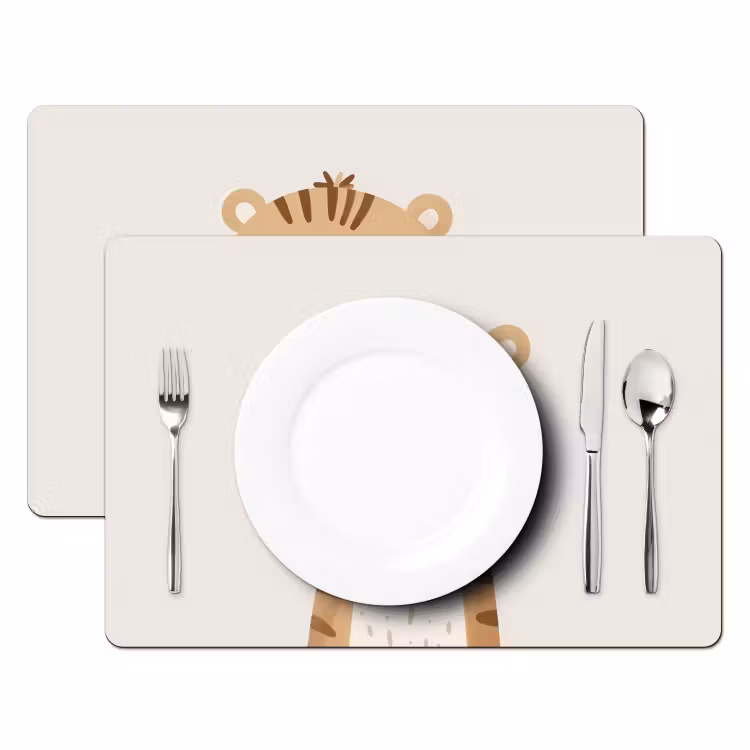 Sets de table - Tigre - Faune - Pastel — 2
