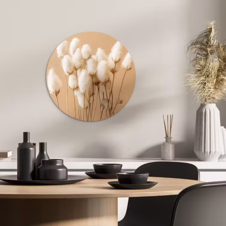 Tableau rond - Coton doux — 2