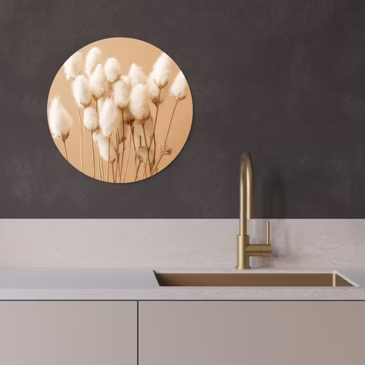 Tableau rond - Coton doux — 4