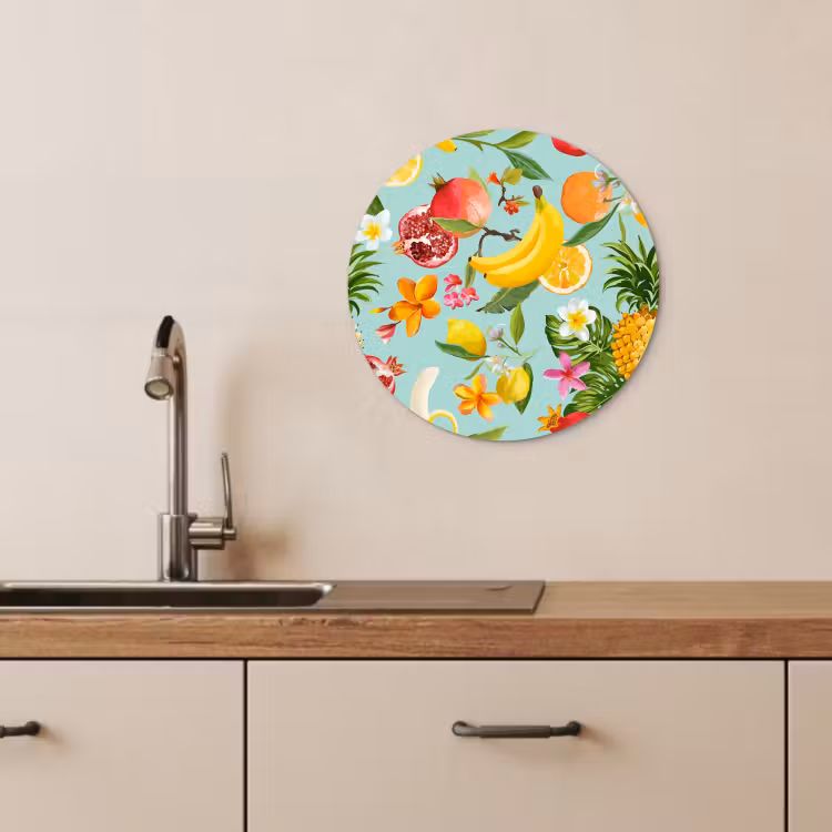 Tableau rond - Abondance tropicale — 4