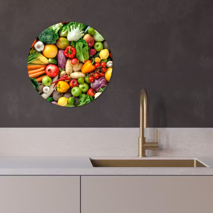 Tableau rond - Mosaïque de Mère Nature — 2