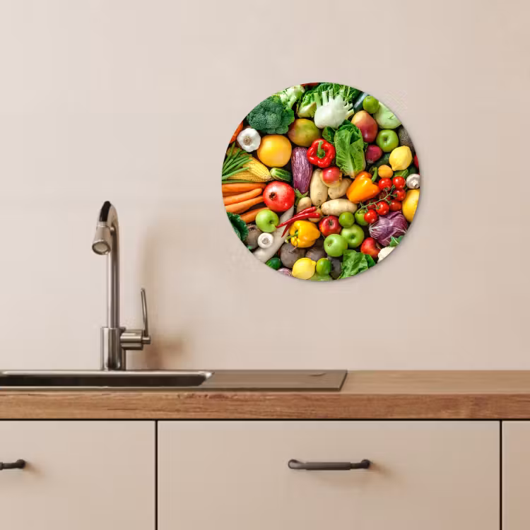 Tableau rond - Mosaïque de Mère Nature — 4