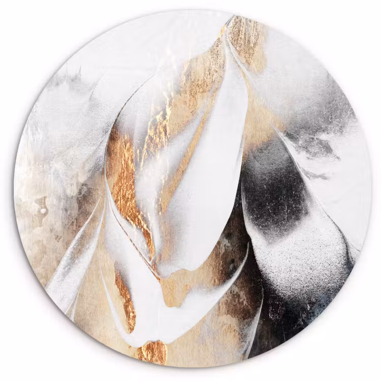 Tableau rond - Rêves dorés — 2