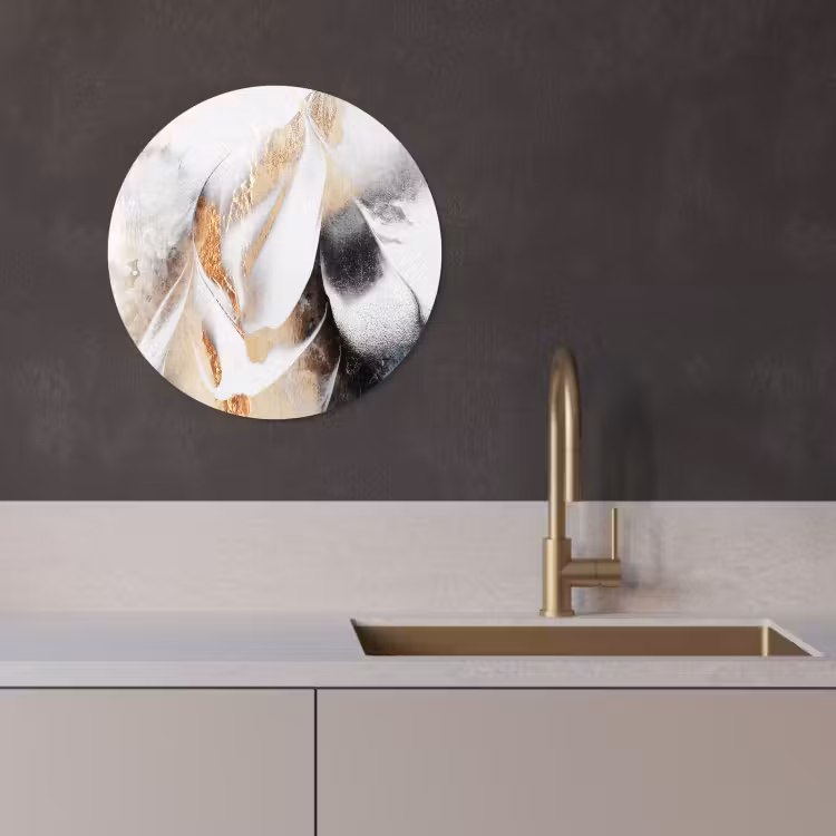 Tableau rond - Rêves dorés — 3