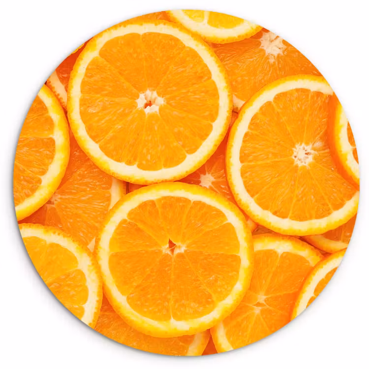 Tableau rond - Soleil et tranches — 1
