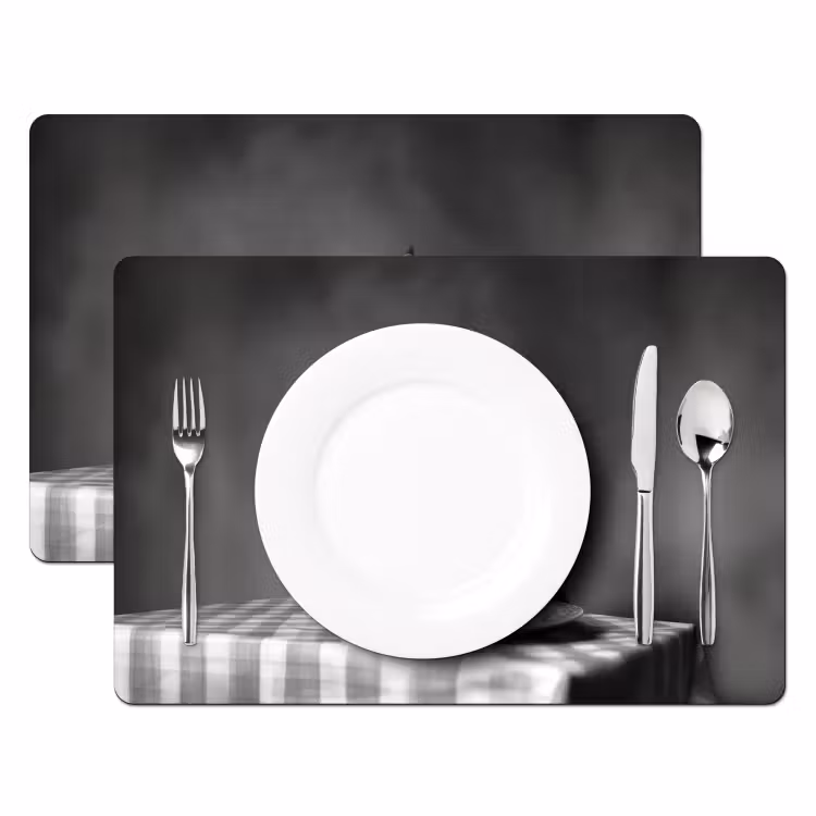 Sets de table - Bengal - Chat - Nappe - Noir - Blanc - Animal — 2