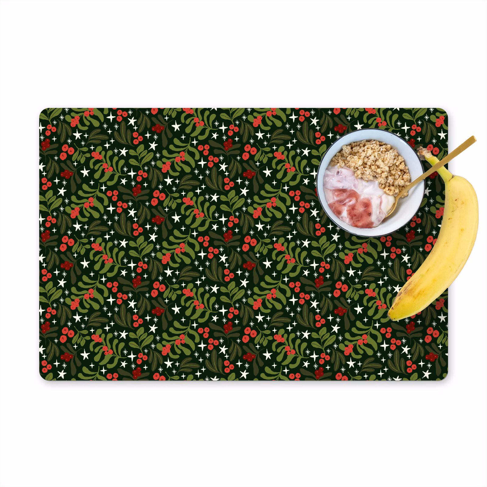 Sets de table - Noël - Branche de pin - Vert - Motif — 1