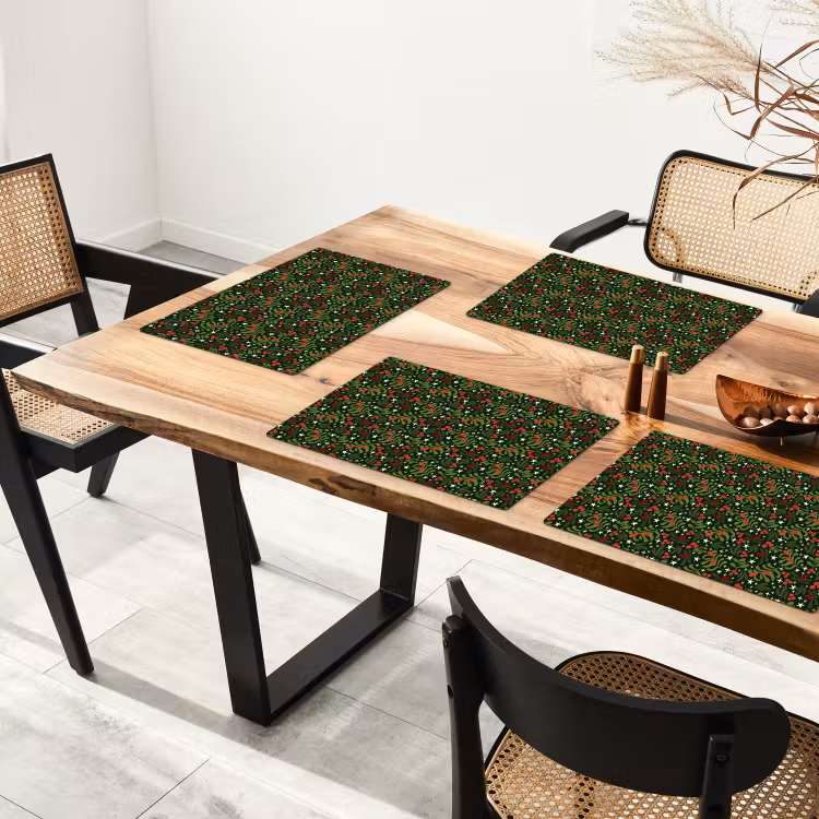 Sets de table - Noël - Branche de pin - Vert - Motif — 4