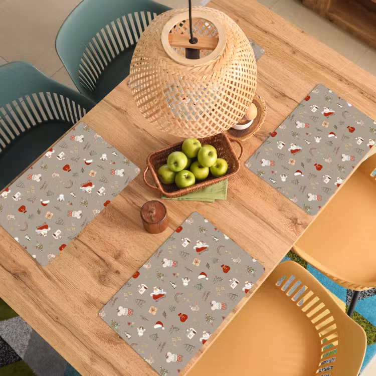 Sets de table - Noël - Motifs - Arbre de Noël - Animaux - Vacances — 3