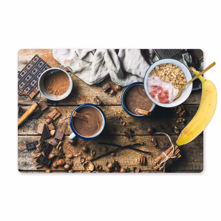 Sets de table - Nature morte - Chocolat - Cannelle - Mug - Noël — 1