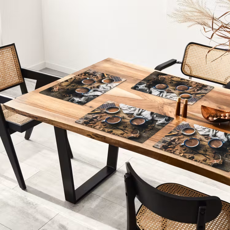 Sets de table - Nature morte - Chocolat - Cannelle - Mug - Noël — 4