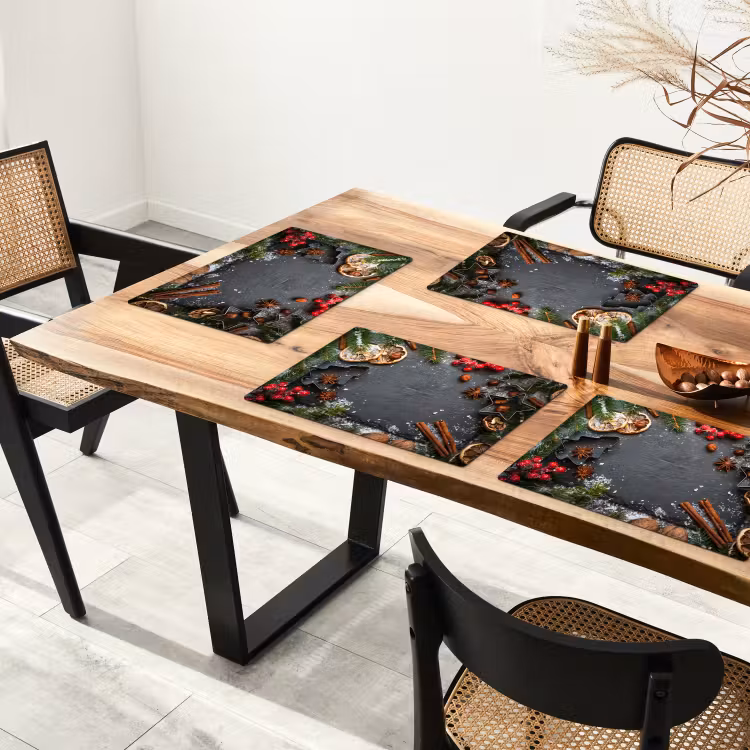 Sets de table - Noël - Herbes - Nature morte - Hiver — 4