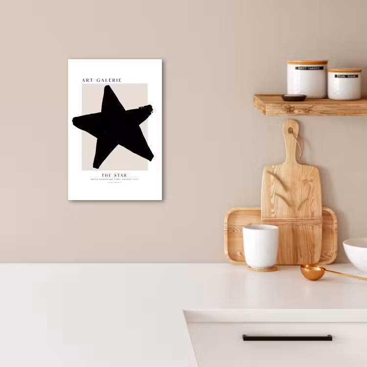 Tableau sur toile - Étoiles - Noir - Noël - Fêtes — 4