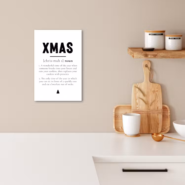 Tableau sur toile - Noël - Blanc - Xmas - Citations - Vacances — 3