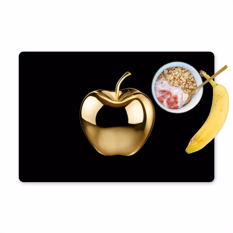 Sets de table - Apple - Or - Chrome - Noir — 1
