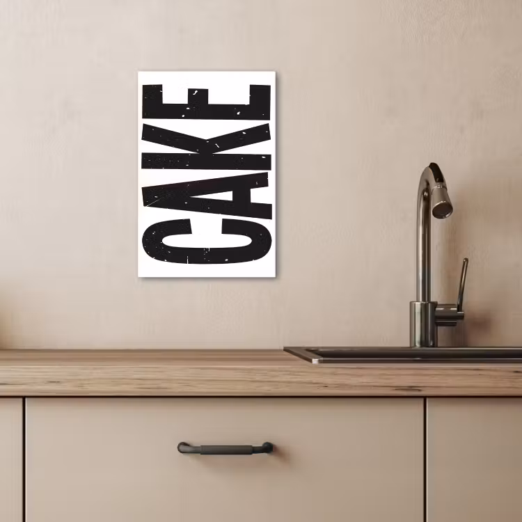 Tableau sur toile - Noir - Gâteau - Alimentaire - Décoration — 3