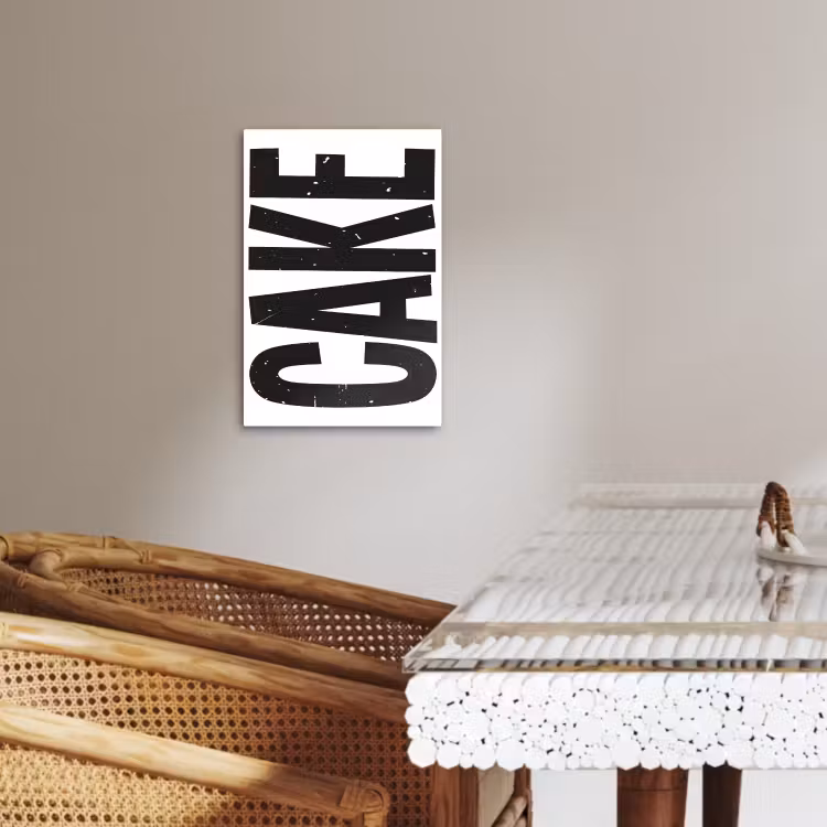 Tableau sur toile - Noir - Gâteau - Alimentaire - Décoration — 4