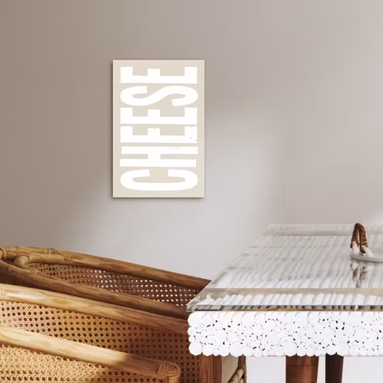 Tableau sur toile - Alimentation - Japandi - Fromage - Décoration — 2