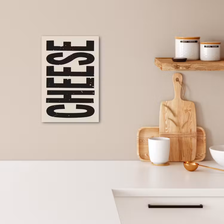 Tableau sur toile - Fromage - Décoration - Beige - Fromage — 2