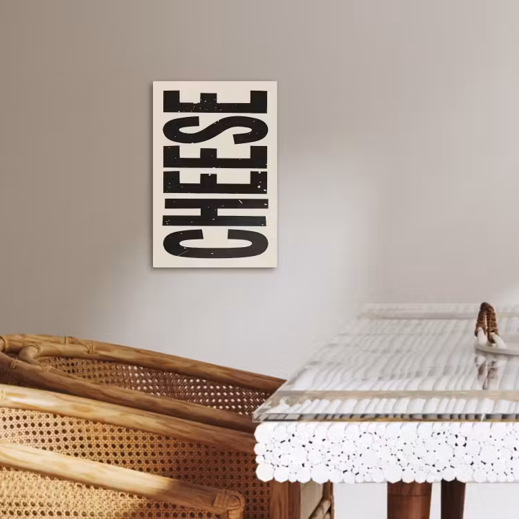 Tableau sur toile - Fromage - Décoration - Beige - Fromage — 3