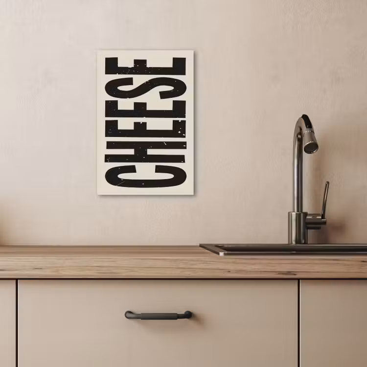 Tableau sur toile - Fromage - Décoration - Beige - Fromage — 4