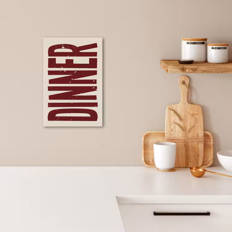 Tableau sur toile - Alimentation - Décoration - Rouge - Vintage — 2