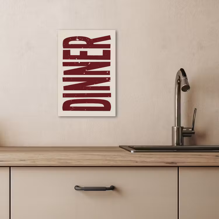 Tableau sur toile - Alimentation - Décoration - Rouge - Vintage — 3
