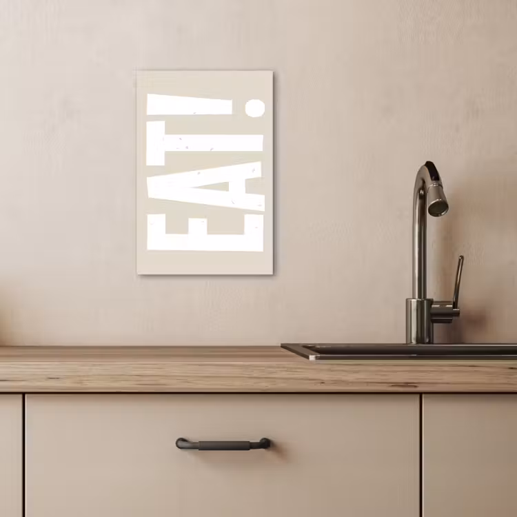 Tableau sur toile - Alimentation - Décoration - Beige - Blanc — 4