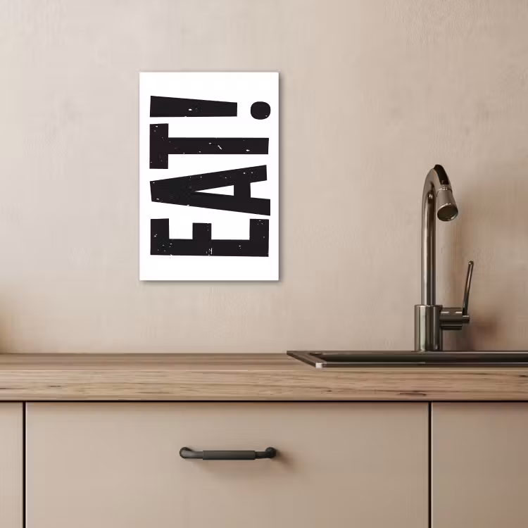 Tableau sur toile - Décoration - Alimentation - Noir - Blanc — 3
