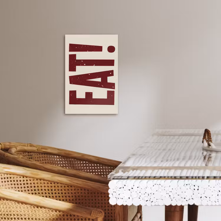 Tableau sur toile - Rouge - Alimentation - Vintage - Décoration — 2