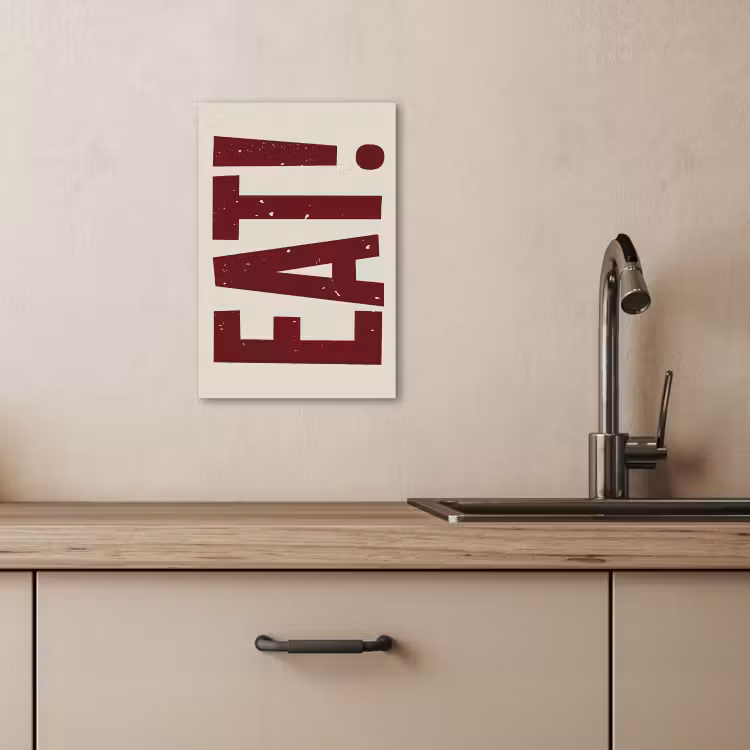 Tableau sur toile - Rouge - Alimentation - Vintage - Décoration — 4