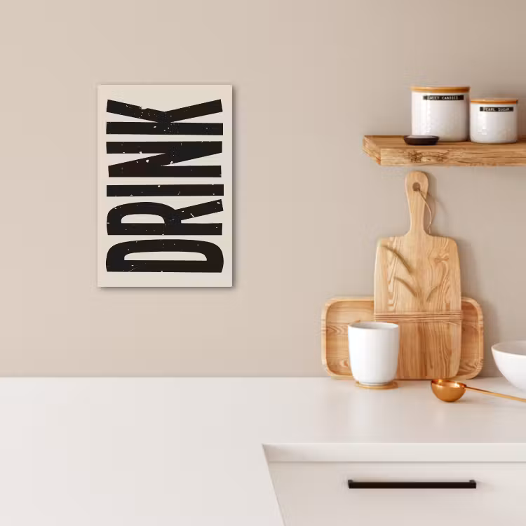 Tableau sur toile - Vintage - Noir - Décoration - Japandi — 2