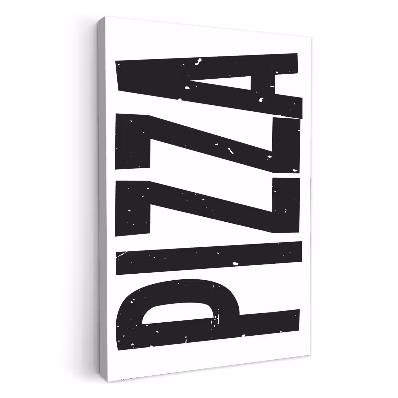 Tableau sur toile - Pizza - Japandi - Décoration - Vintage — 1