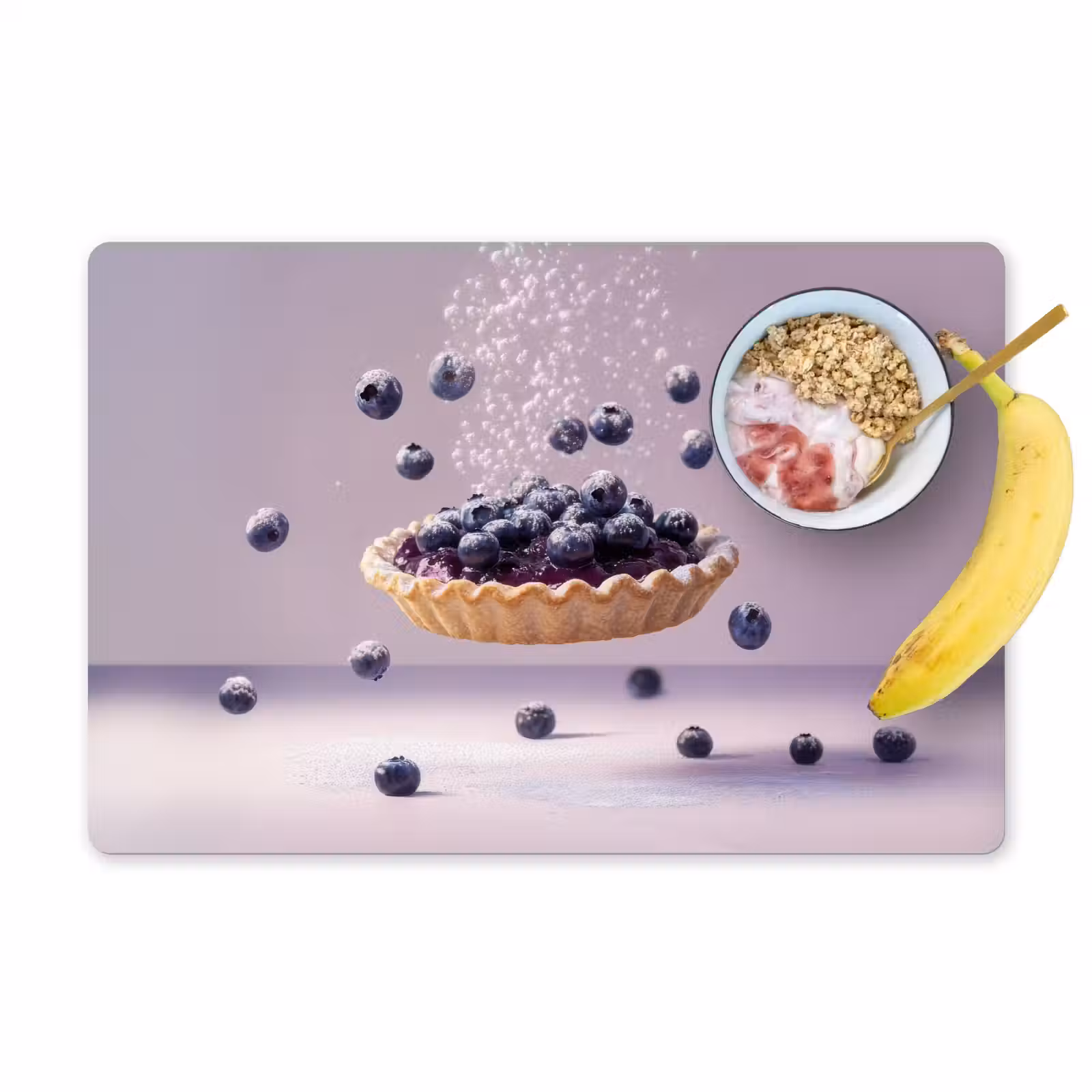 Sets de table - Alimentation - Gâteau - Baies - Bleu — 1