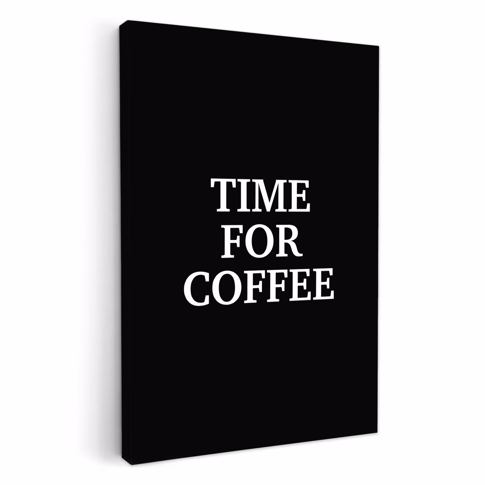 Tableau sur toile - Citations - Lettres - Café - Noir — 1