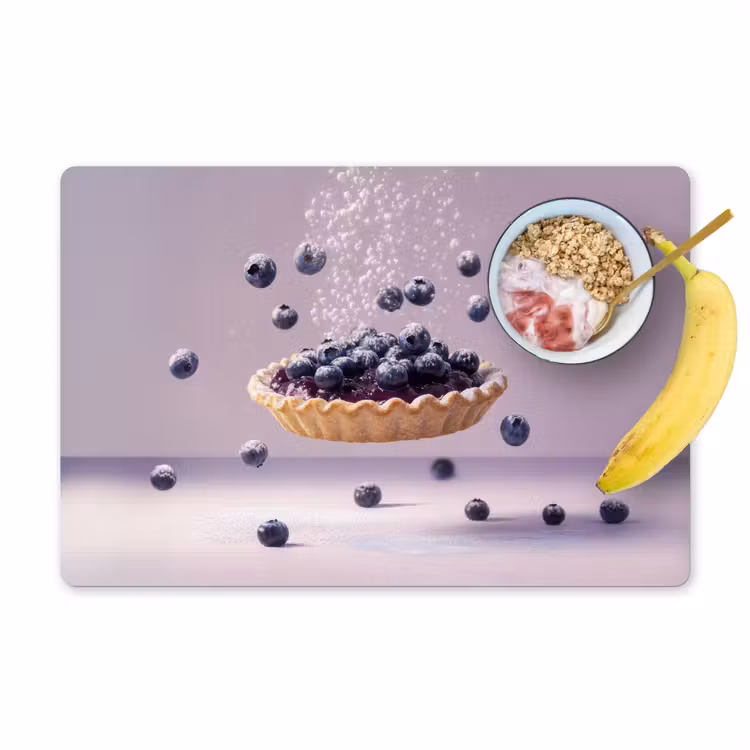 Sets de table - Alimentation - Gâteau - Baies - Bleu — 1