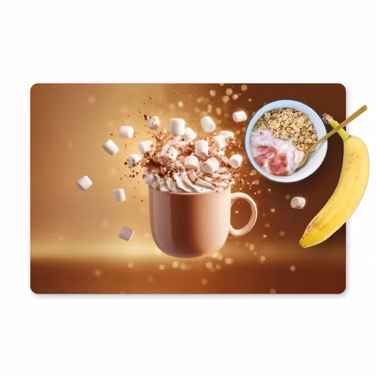 Sets de table - Chocolat - Boisson - Chaud - Marron — 1