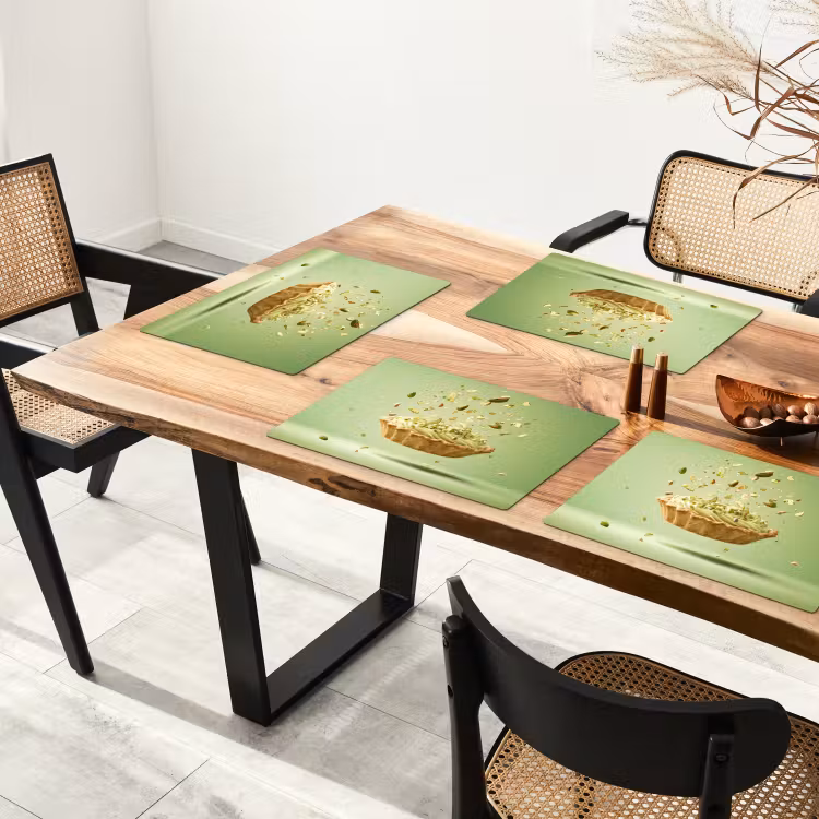 Sets de table - Pistache - Gâteau - Noix - Aliments — 4