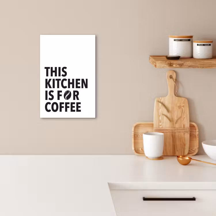 Tableau sur toile - Citations - Café - Grains - Moderne — 2