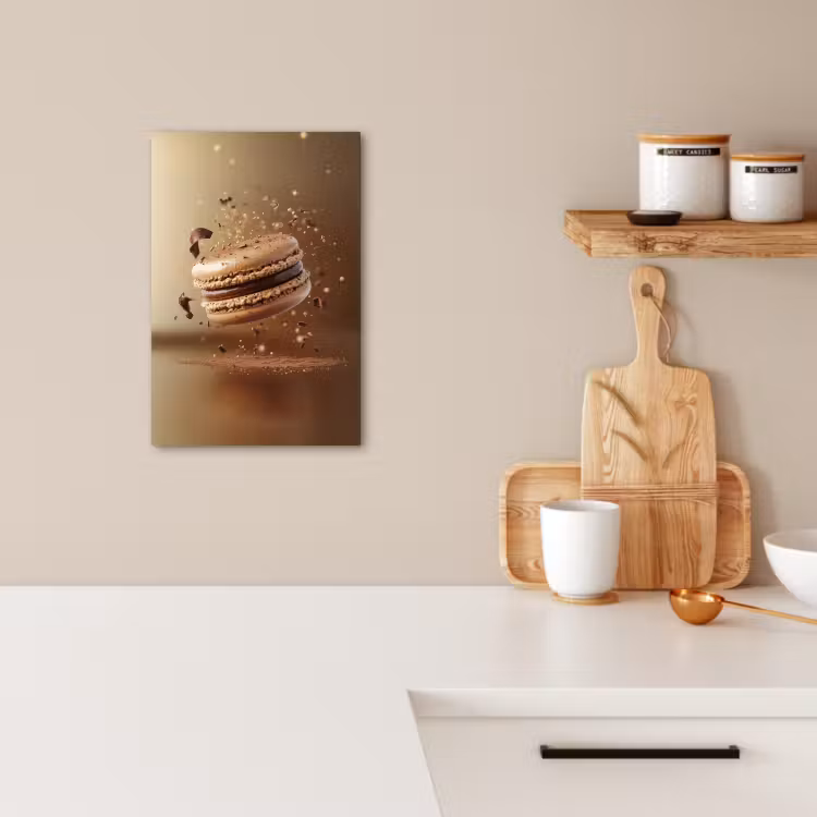 Tableau sur toile - Chocolat - Macarons - Alimentation - Bonbons — 4