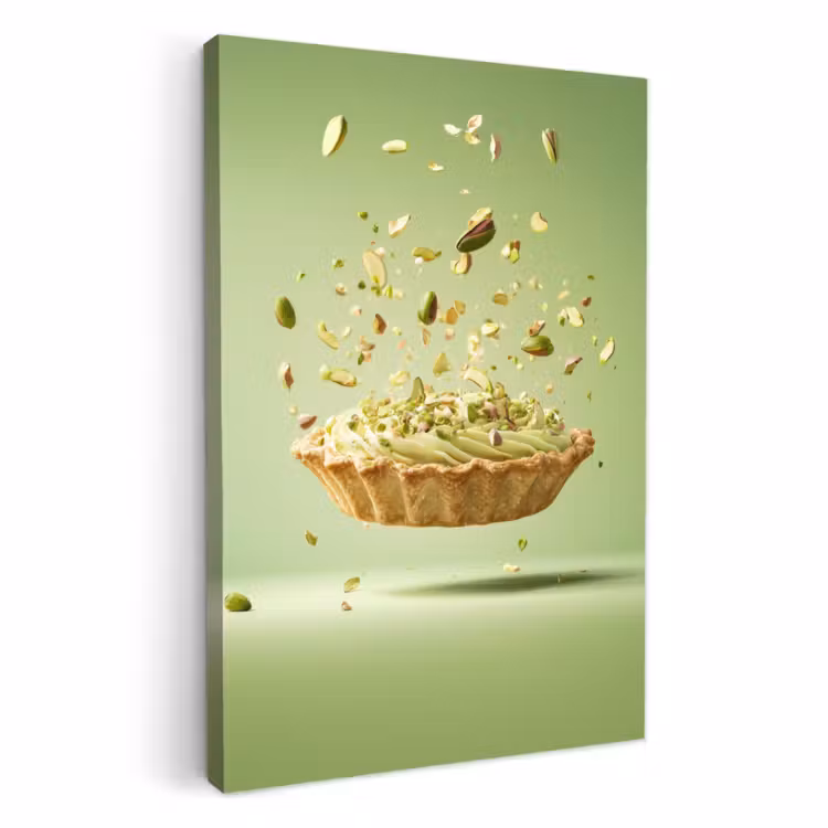 Tableau sur toile - Pistache - Gâteau - Noix - Aliments — 1