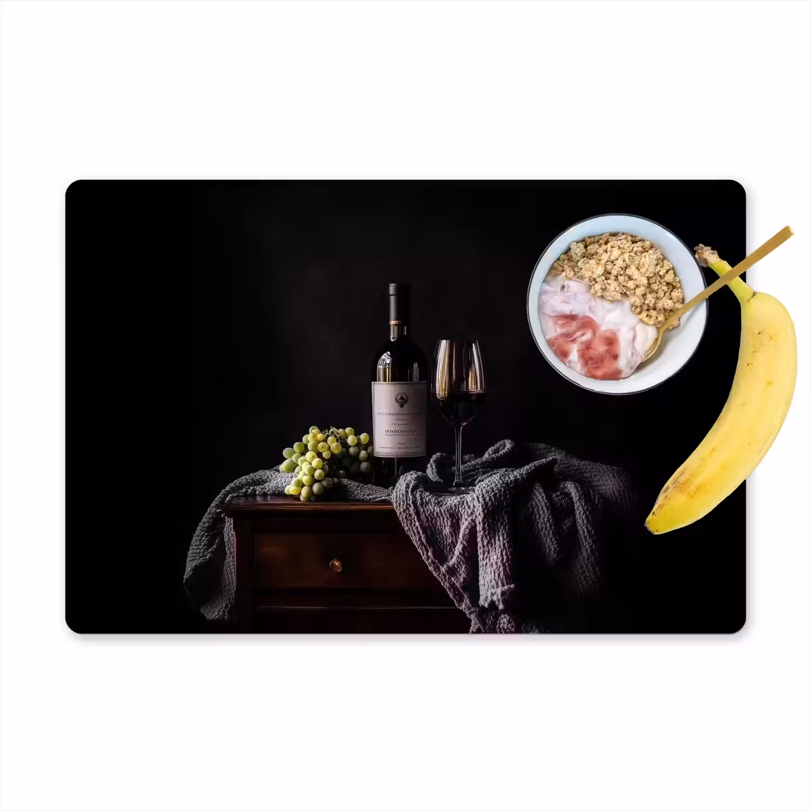 Sets de table - Raisins - Vin - Rouge - Table — 1