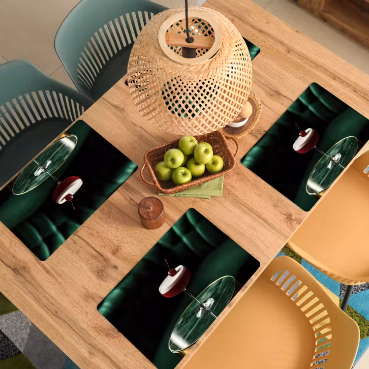 Sets de table - Cerise - Cocktail - Rouge - Marbre — 3