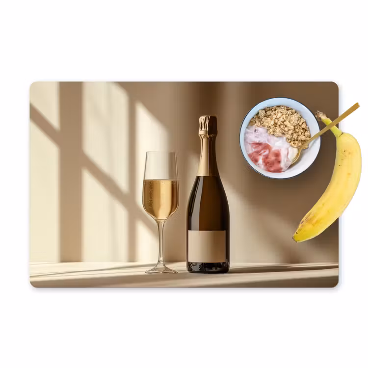 Sets de table - Champagne - Beige - Ombre - Bulles — 1