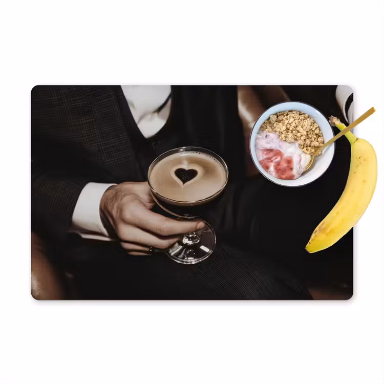 Sets de table - Coeur - Cocktail - Espresso Martini - Main — 1
