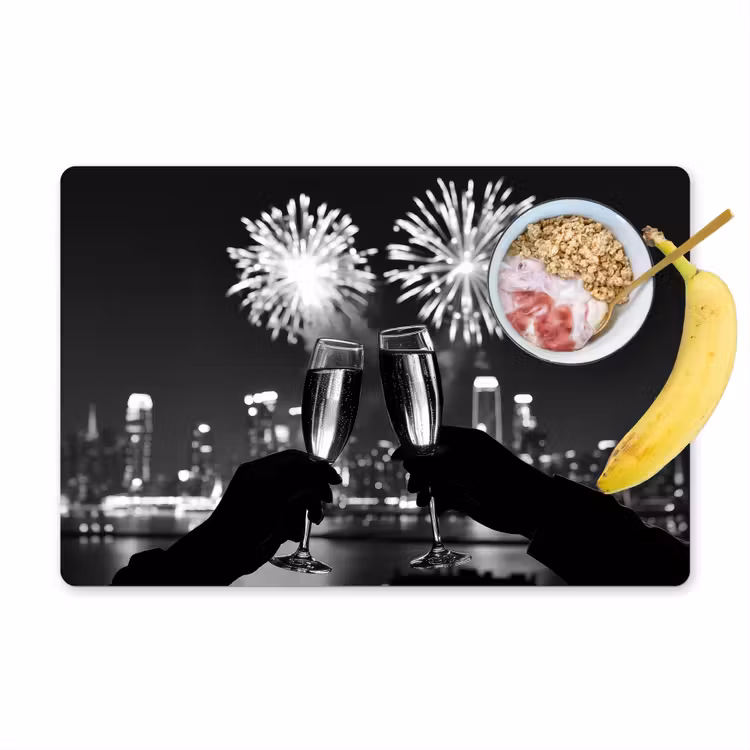 Sets de table - Feux d'artifice - Cheers - Skyline - Champagne — 1