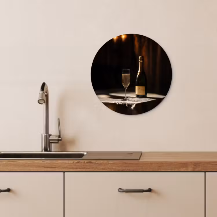 Tableau rond - Prosecco - Bulles - Ambiance - Alcools — 2