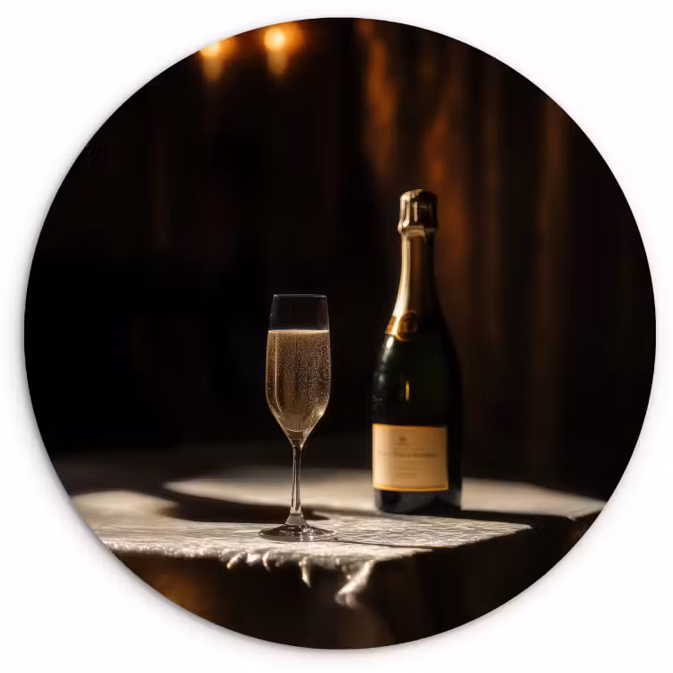 Tableau rond - Prosecco - Bulles - Ambiance - Alcools — 3