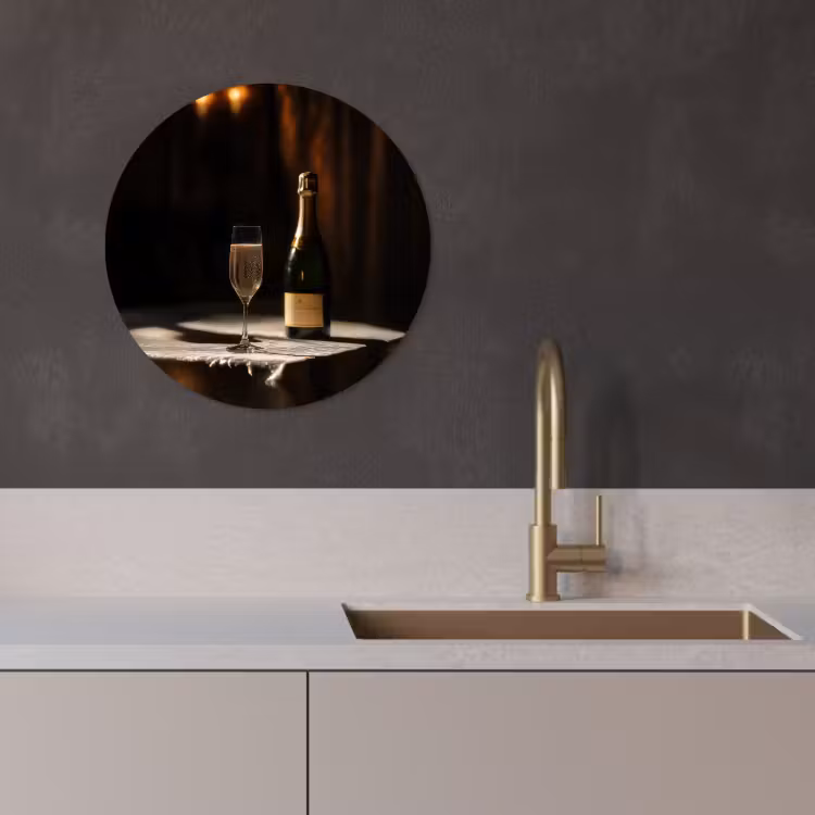 Tableau rond - Prosecco - Bulles - Ambiance - Alcools — 4